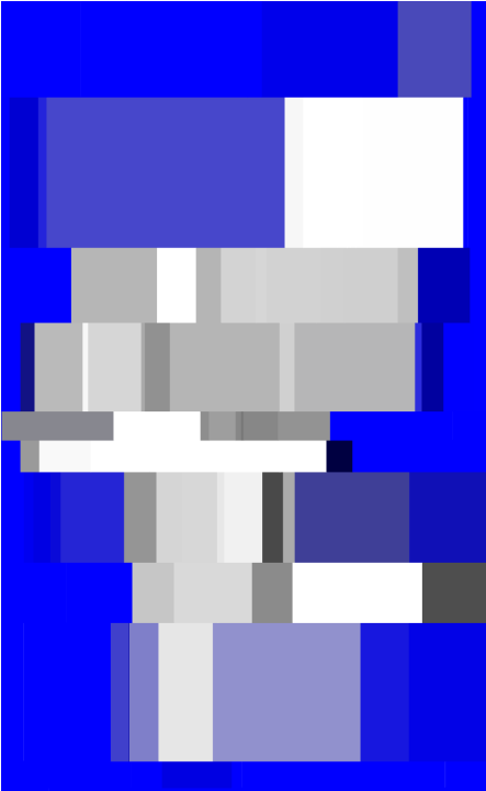 Image decomposed into a variable grid filled with average colors.