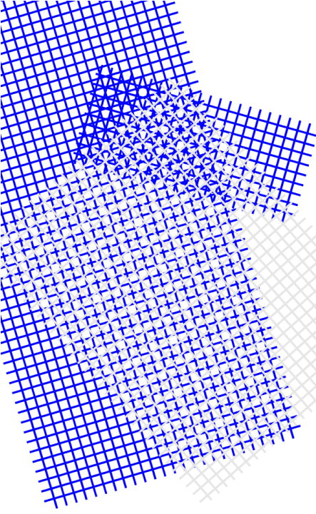 Random compositions of rectangular grids.