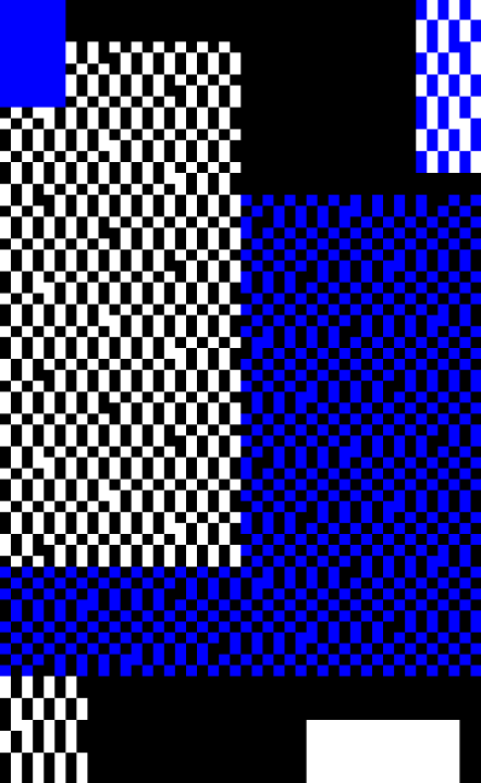 Random composition with rectangles, circles and paths.